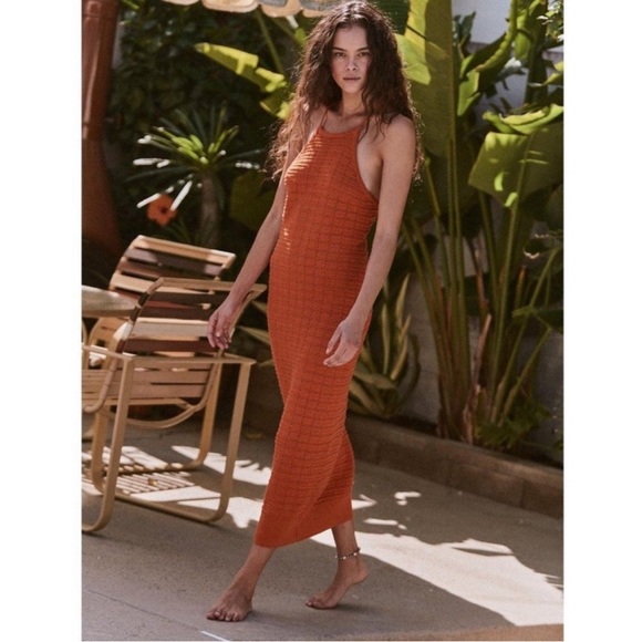 Free People Mallorca Fauxchet Crochet Sweater Maxi Dress NWT - Picture 12 of 14